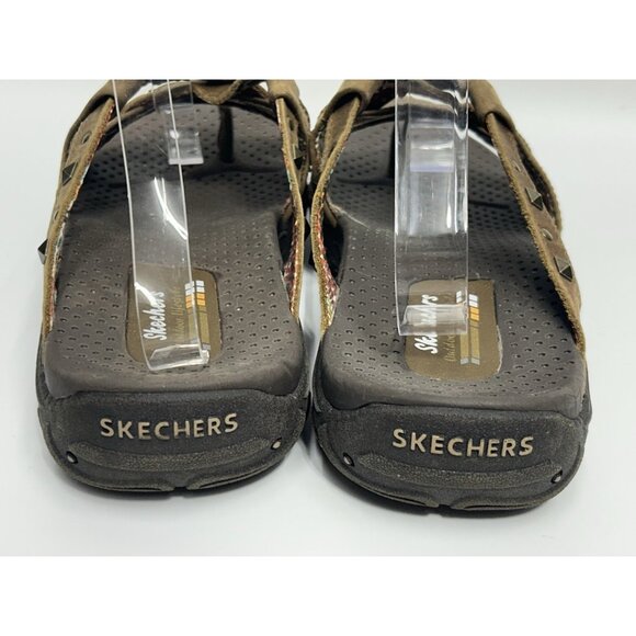 Skechers Brown Strappy Studded Women's Sandals - Picture 6 of 11